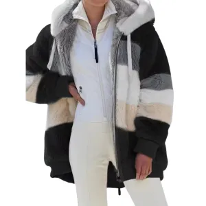 Alaska - Women's Striped Winter Coat