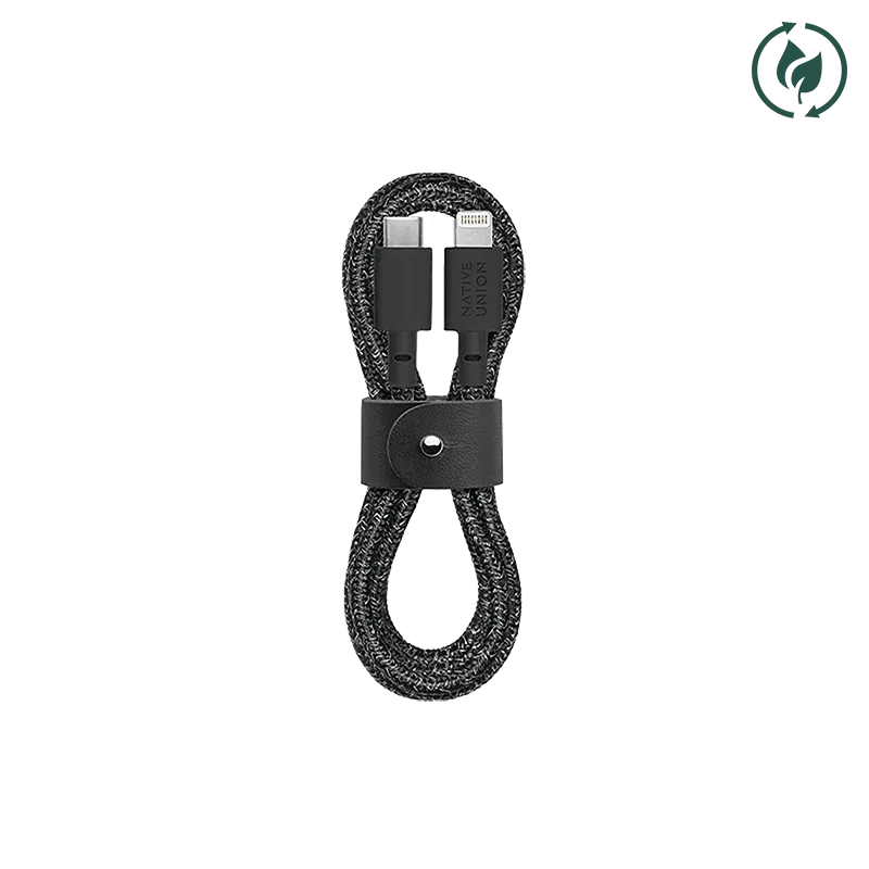 BELT CABLE-KV-C-LIGHTNING-COSMOS BLACK(1.2M)