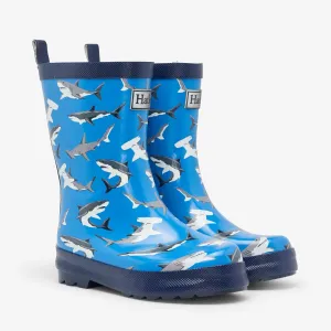 Deep-Sea Sharks Shiny Rain Boots