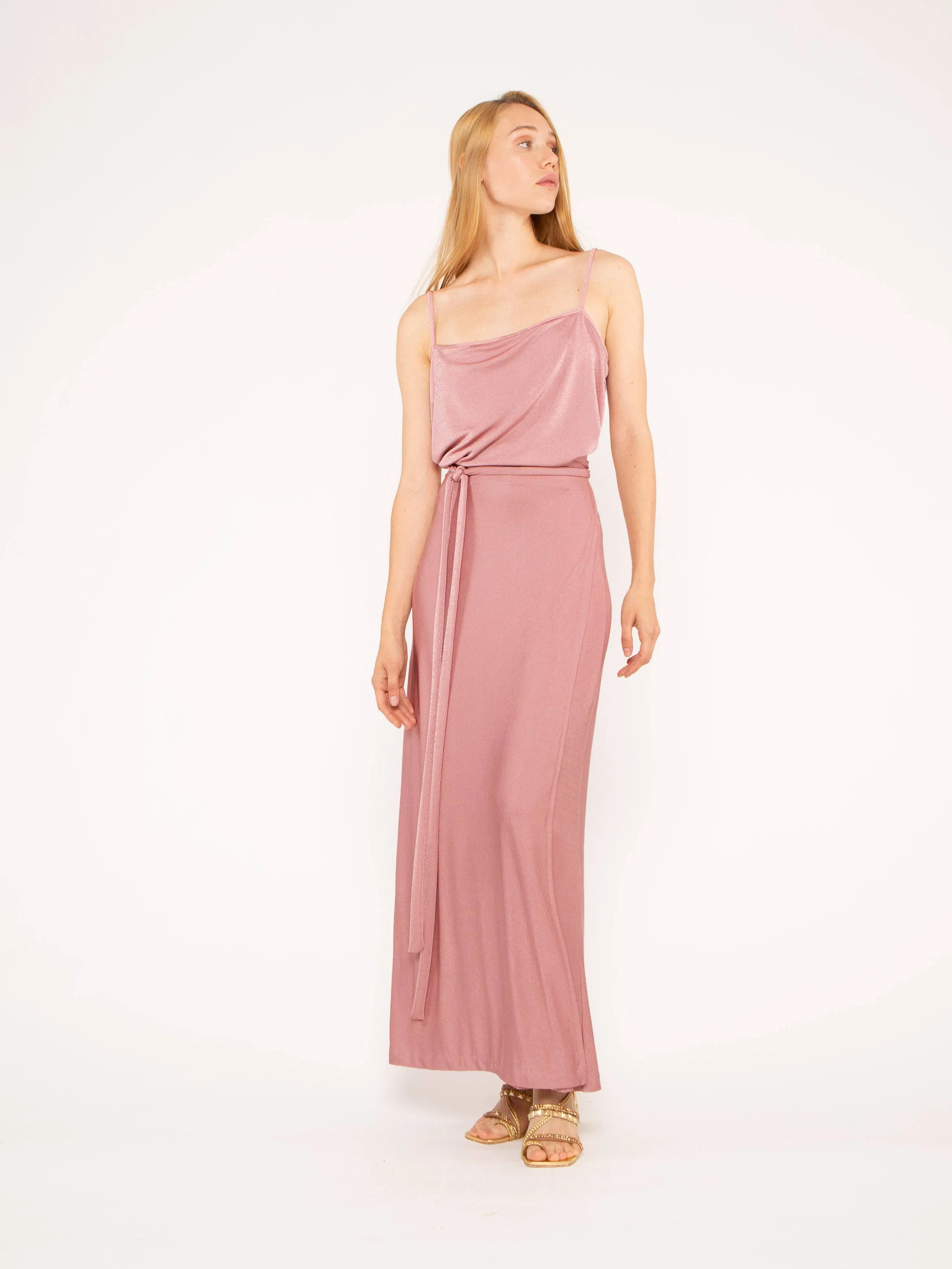 Dusty Rose Slinky Slip Top