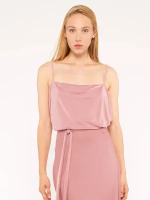 Dusty Rose Slinky Slip Top
