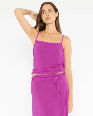 Fuchsia Slinky Slip Top