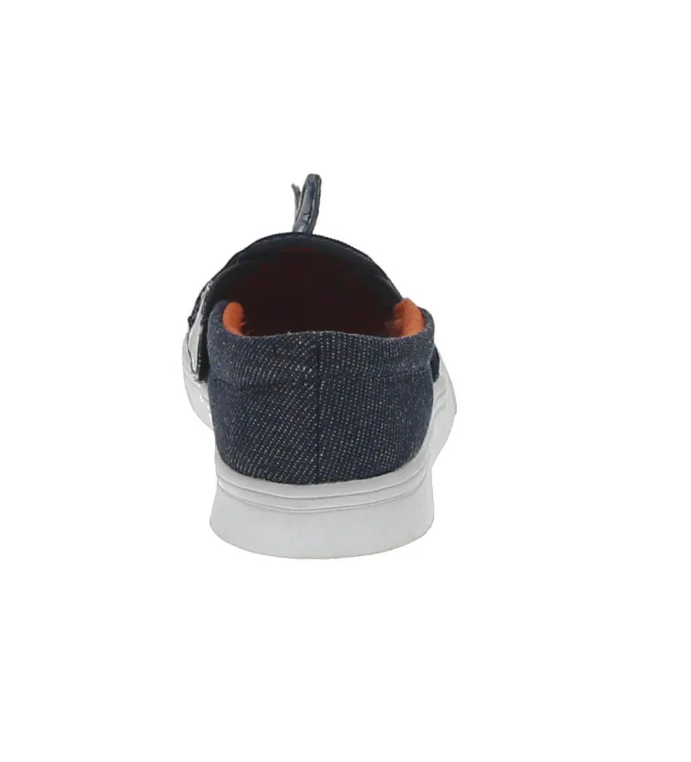KID'S SHOES NAVY/DENIM FABRIC TENNIS 93321-18
