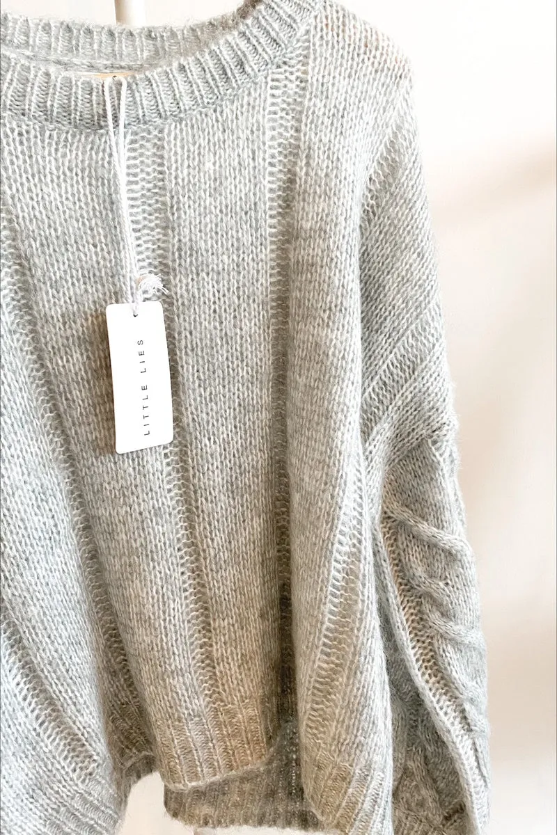 Little Lies - Emma Knit Jumper - Grey