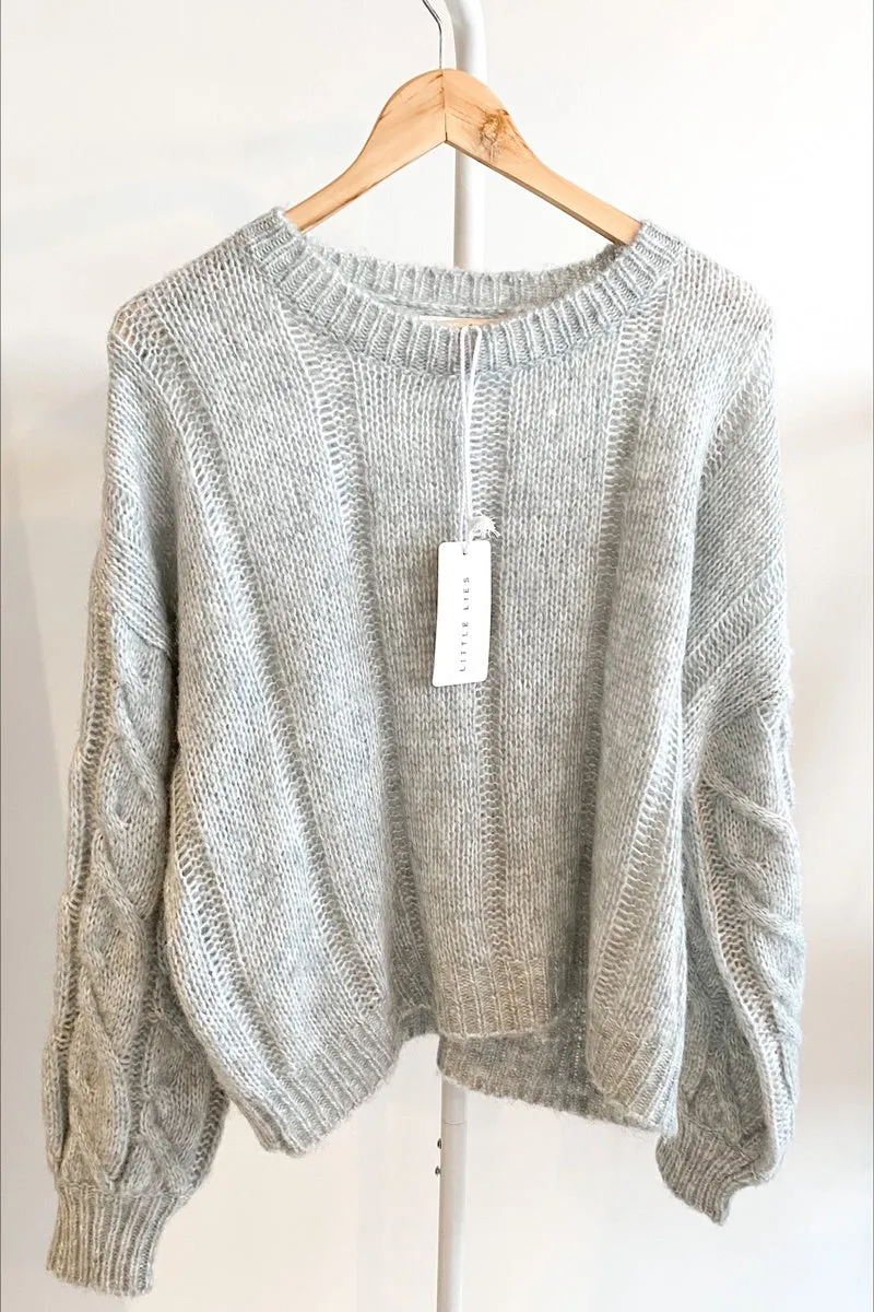 Little Lies - Emma Knit Jumper - Grey