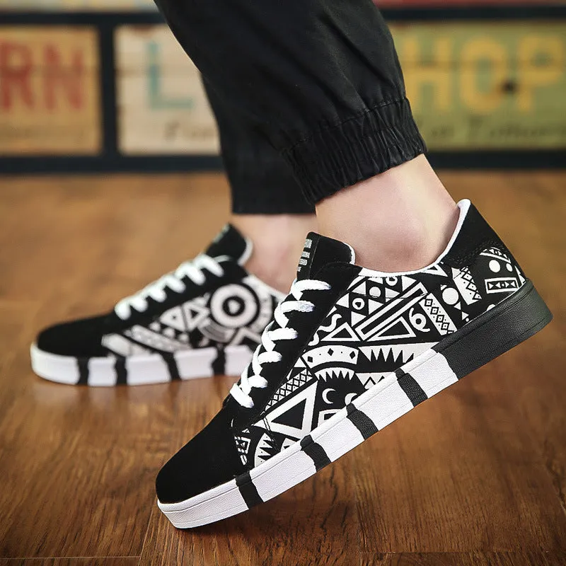 Mens Skate Shoes Spring 2025  Trendy Low-Top Board Shoes for Casual Style | Versatile Streetwear Sneakers for Students & Everyday Wear