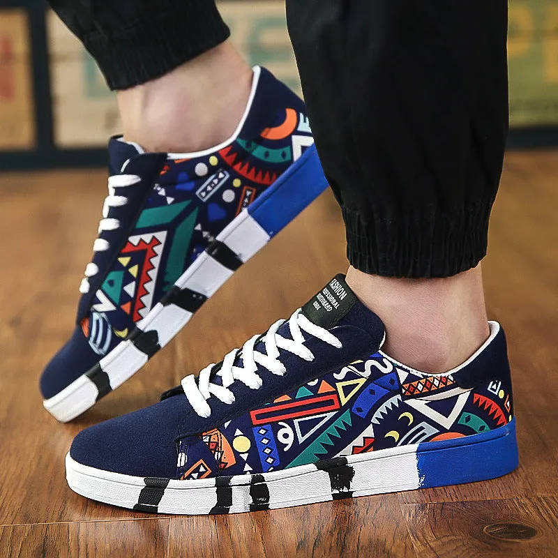 Mens Skate Shoes Spring 2025  Trendy Low-Top Board Shoes for Casual Style | Versatile Streetwear Sneakers for Students & Everyday Wear