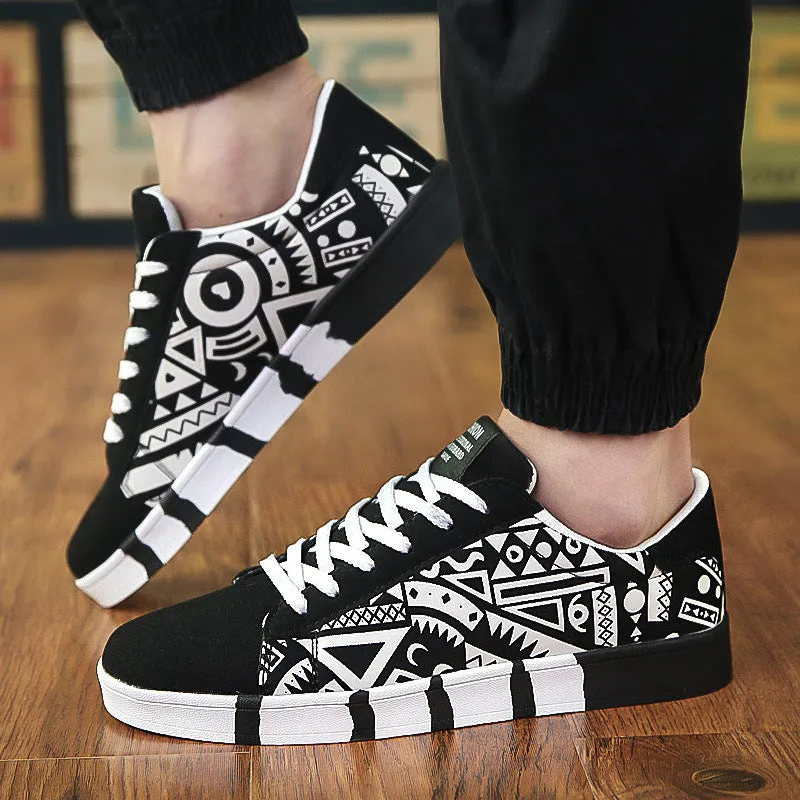 Mens Skate Shoes Spring 2025  Trendy Low-Top Board Shoes for Casual Style | Versatile Streetwear Sneakers for Students & Everyday Wear