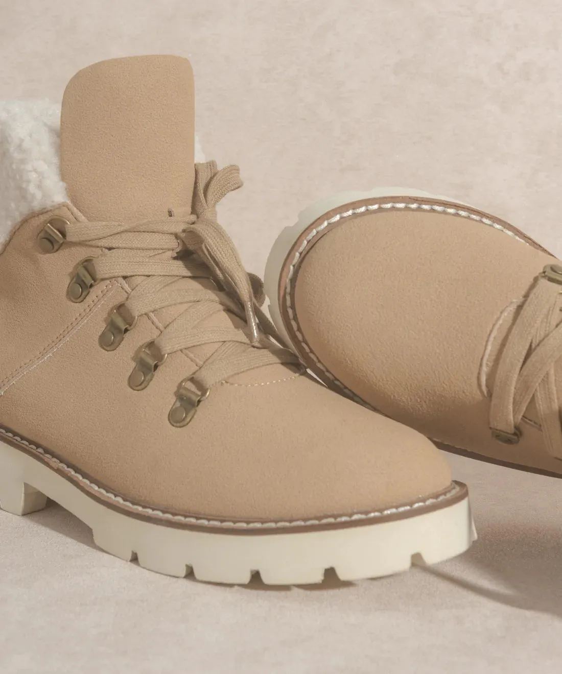 Rory Faux Fur Bootie in Khaki