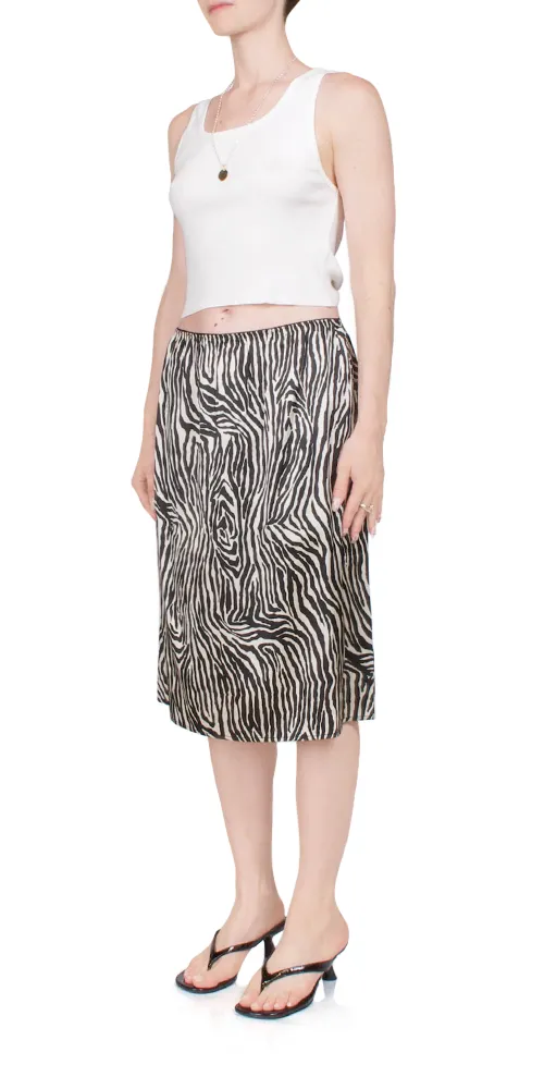 Slip Skirt Zebra