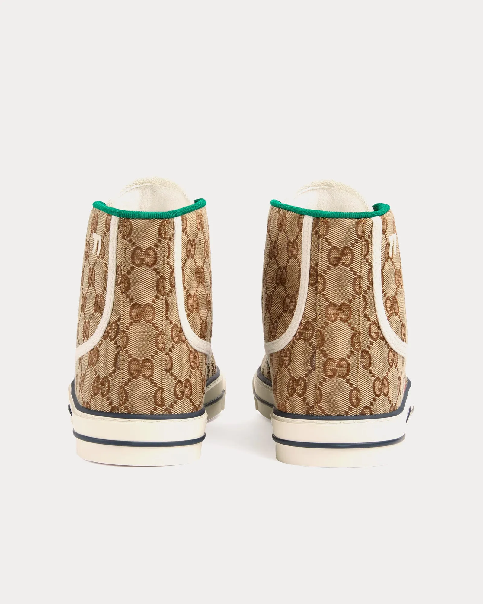 Tennis 1977 GG Canvas Beige / Ebony High Top Sneakers