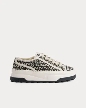 Tennis 1977 GG Canvas Jacquard Ivory / Black Low Top Sneakers