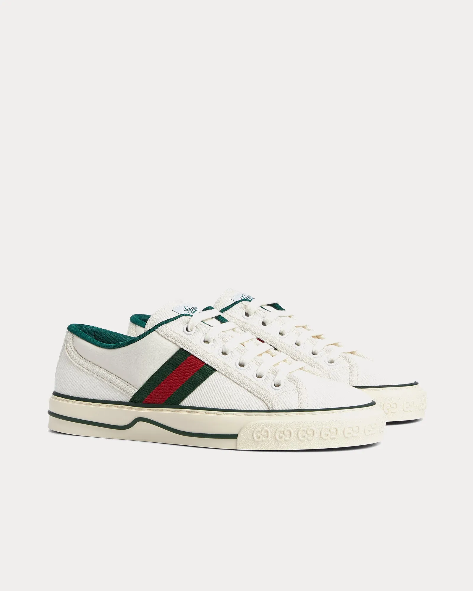 Tennis 1977 GG Canvas White Top Sneakers