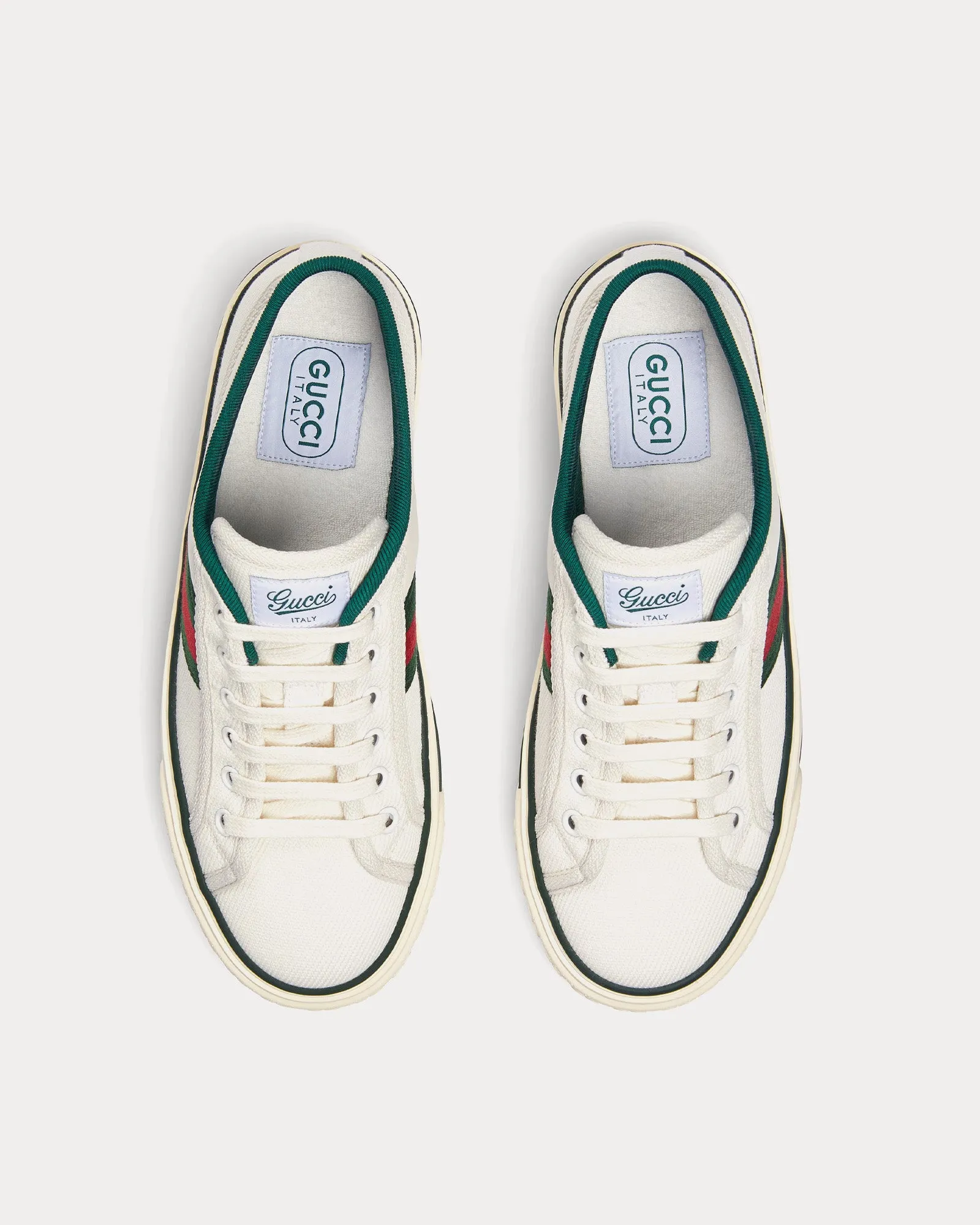 Tennis 1977 GG Canvas White Top Sneakers