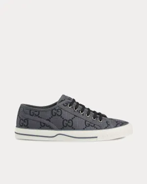 Tennis 1977 GG Recycled Polyester Dark Grey / Black Low Top Sneakers