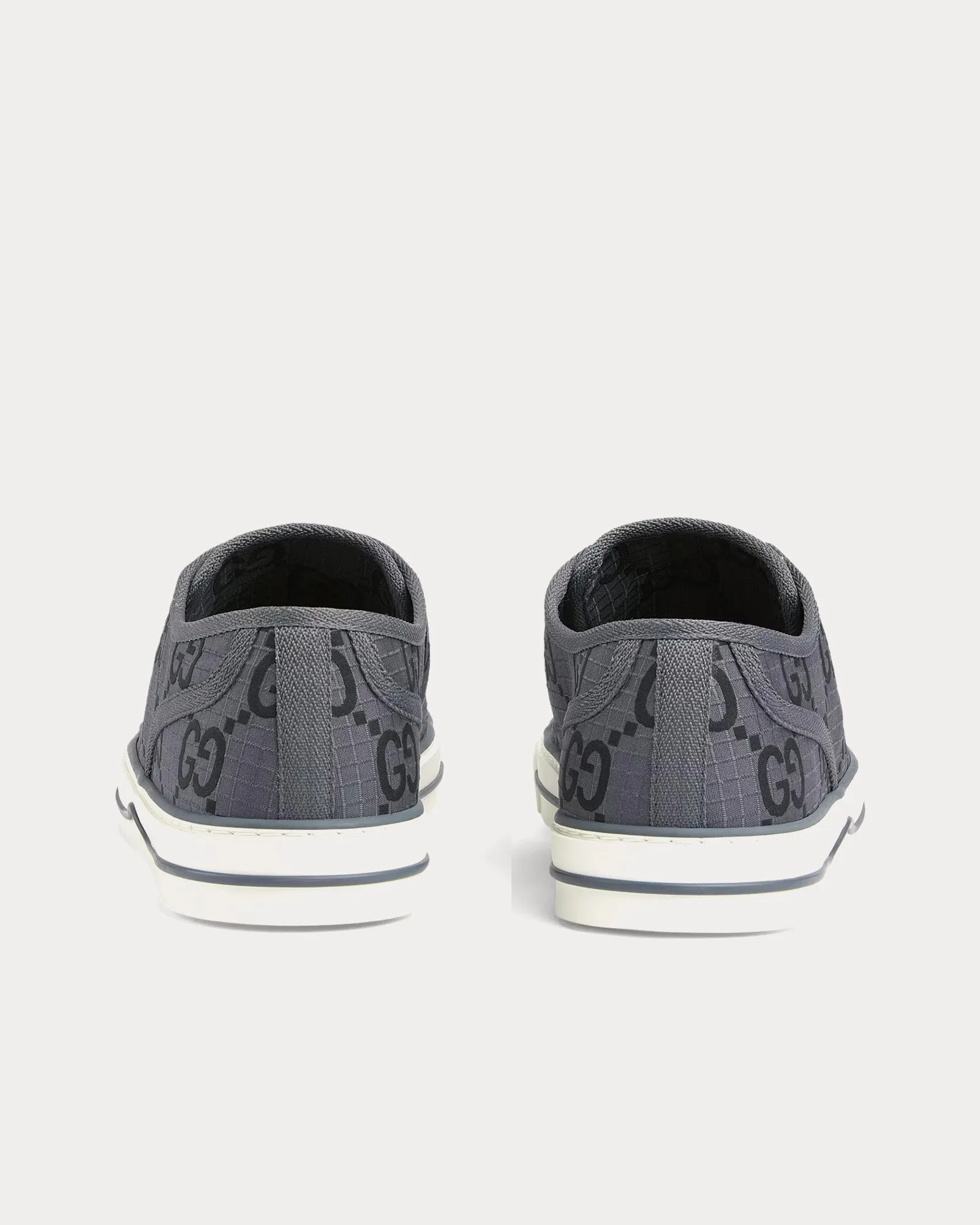 Tennis 1977 GG Recycled Polyester Dark Grey / Black Low Top Sneakers