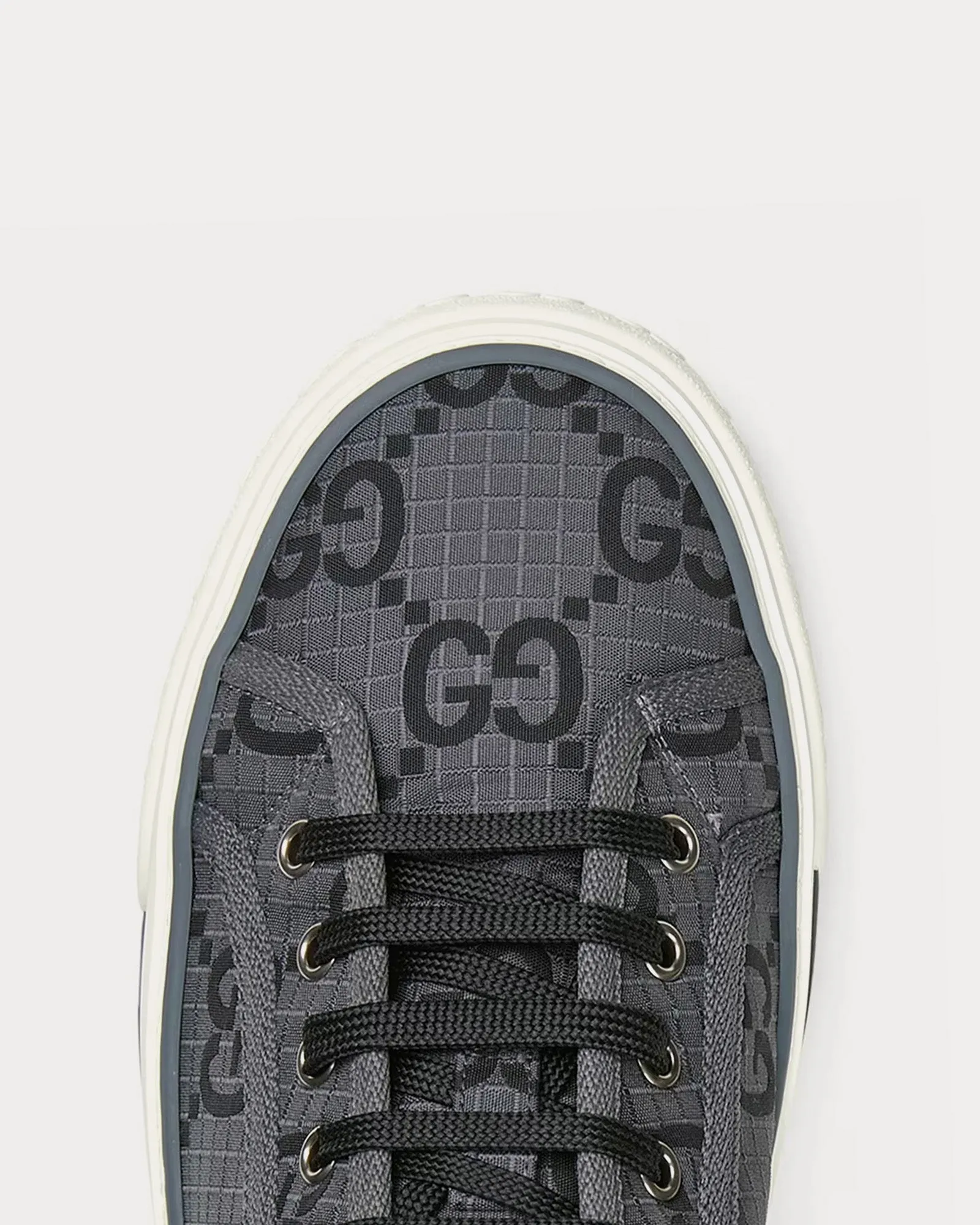 Tennis 1977 GG Recycled Polyester Dark Grey / Black Low Top Sneakers