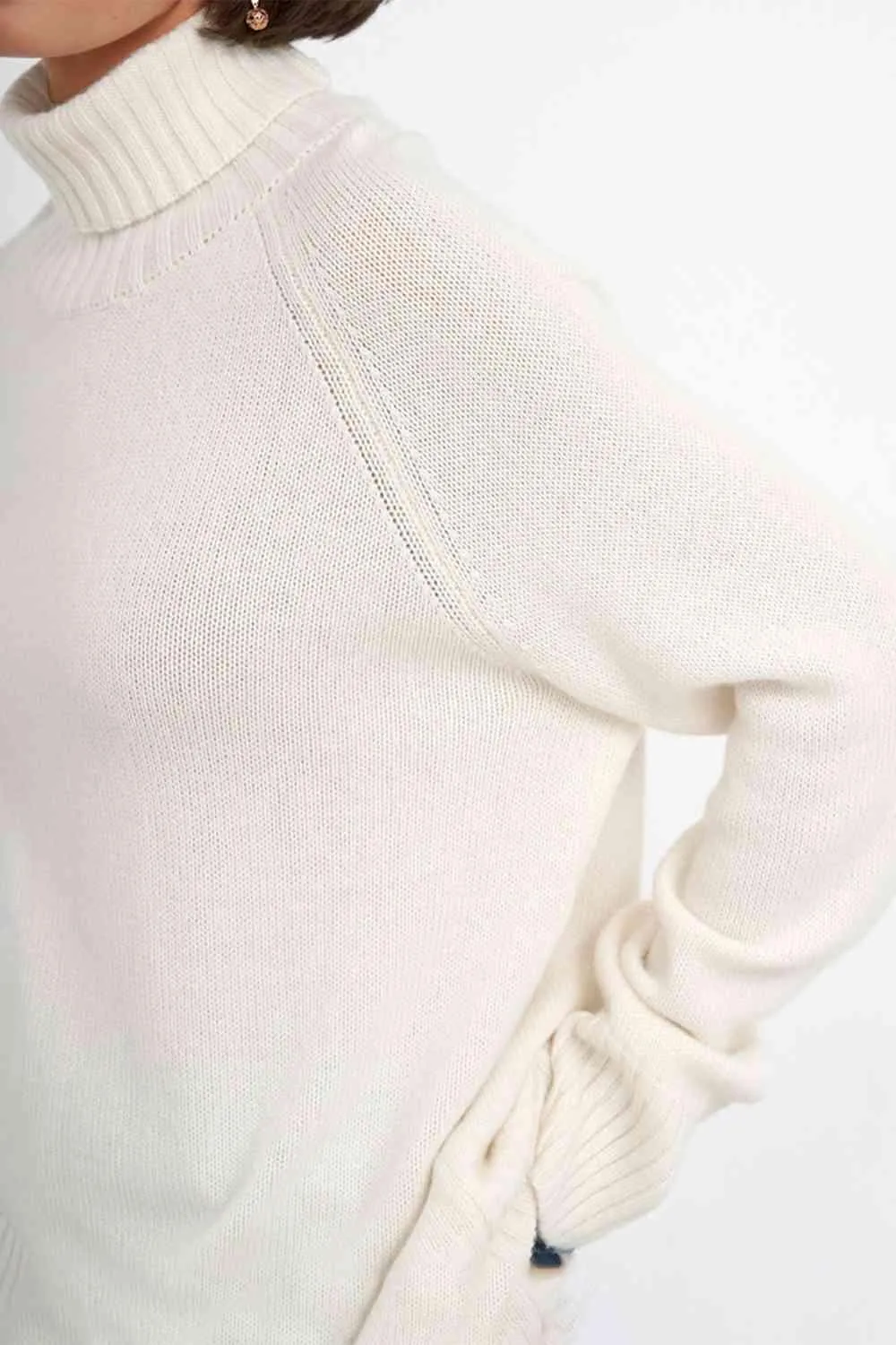 Warm Option Turtleneck Knit Sweater