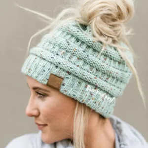 Winter Warm Ponytail Beanie