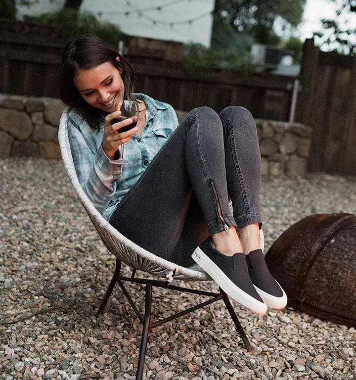 Womens - Hawthorne Slip On Original - Black