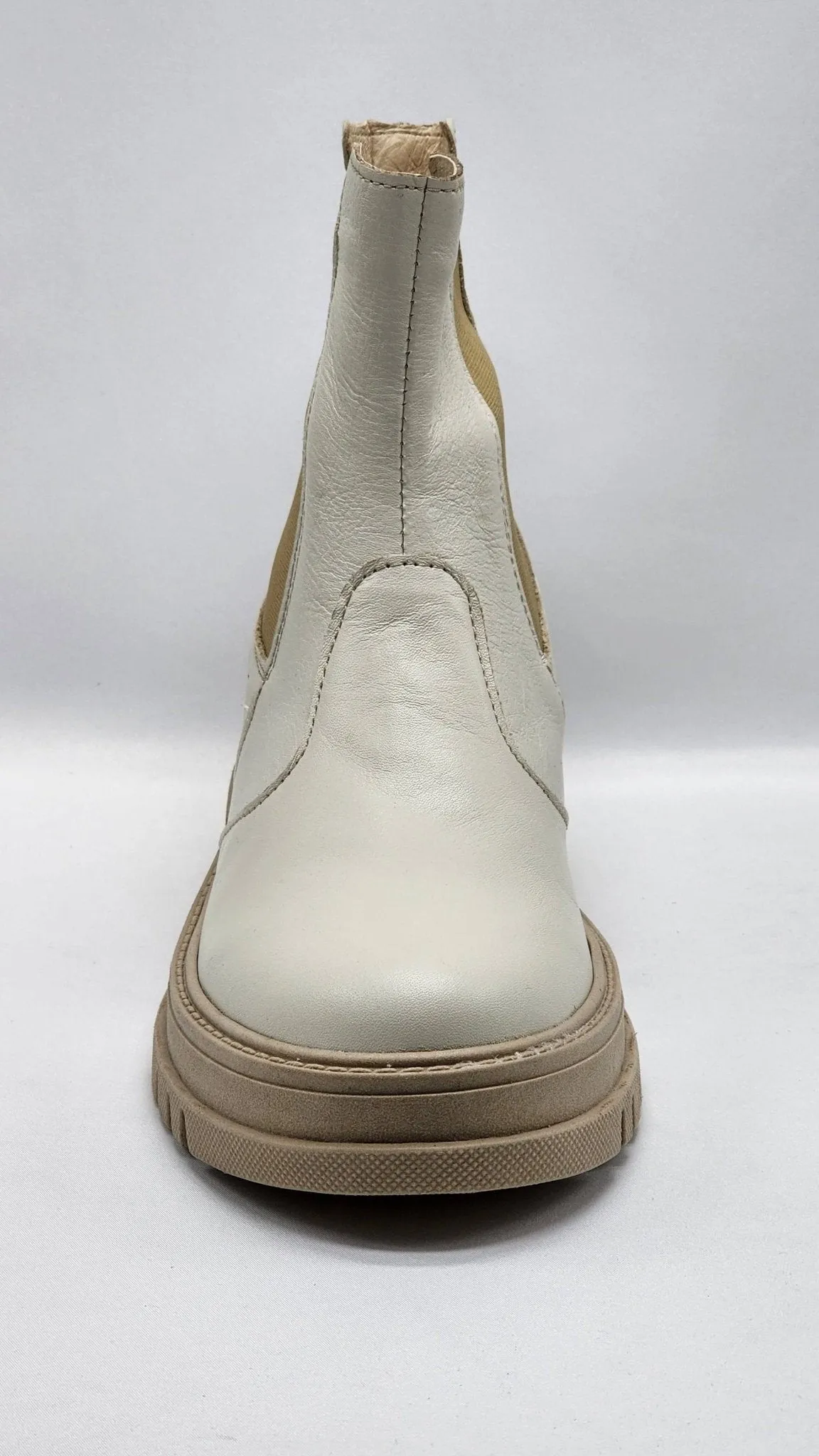 Women's Modern Mid Insulated Chelsea Zip-Up Leather Boots
